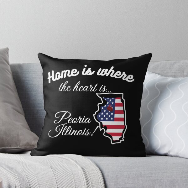 Item preview, Peoria Illinois Home is Where the Heart Is designed and sold by JohnSit.