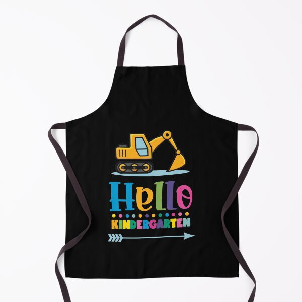 Item preview, Excavator Hello Kindergarten - Boys kindergarten Child designed and sold by Lenny Stahl.