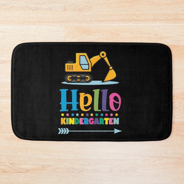 Item preview, Excavator Hello Kindergarten - Boys kindergarten Child designed and sold by Lenny Stahl.