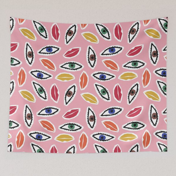Item preview, Kitschy Eyes & Lips Pattern designed and sold by ketrena.