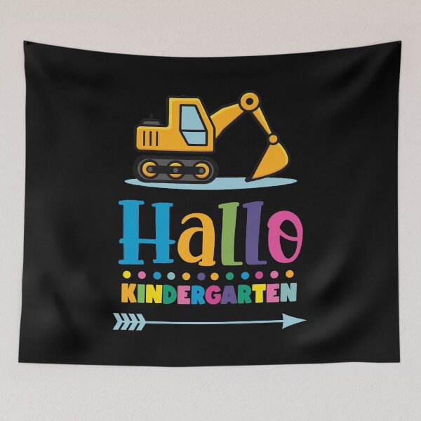 Item preview, Bagger Hello Kindergarten - Kita boys kindergarten child designed and sold by Lenny Stahl.