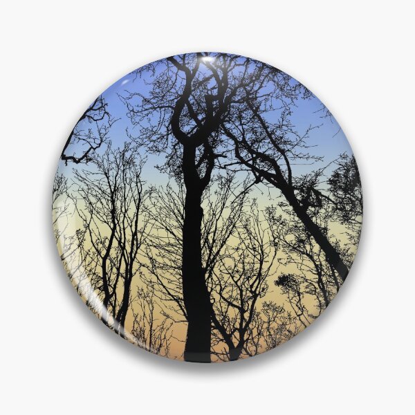Item preview, Decorative black, blue and yellow abstract colorful woods in the evening designed and sold by hyggekrog.