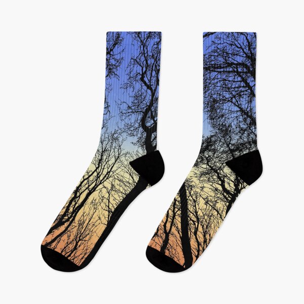 Item preview, Decorative black, blue and yellow abstract colorful woods in the evening designed and sold by hyggekrog.