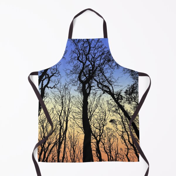 Item preview, Decorative black, blue and yellow abstract colorful woods in the evening designed and sold by hyggekrog.