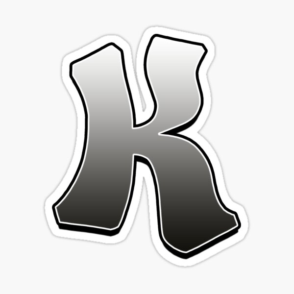Letter K Sticker