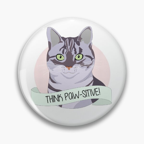 Item preview, Smiling Cat - Think Pawsitive designed and sold by Lady Grim.
