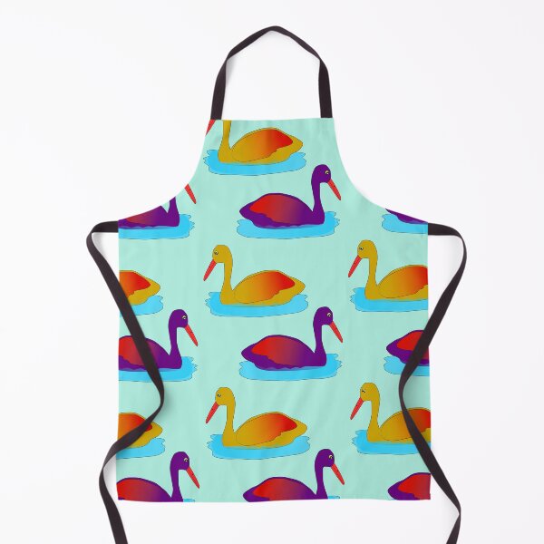 Item preview, Purple duck and yellow colorful ducks swimming in water designed and sold by Graciouss.