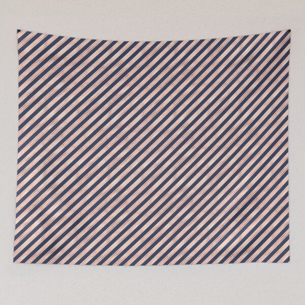 Item preview, Navy Blue And Pink Stripes designed and sold by NekoPrinting.