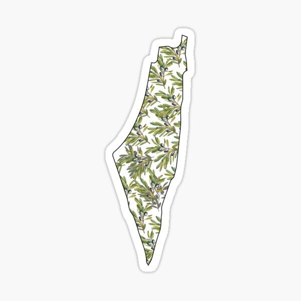 Item preview, Palestine Olive Tree Map  designed and sold by StickerAT  - Jo.