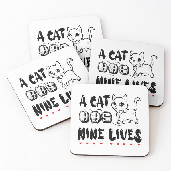 Item preview, A Cute Cat Has Nine Lives designed and sold by emhoteb.