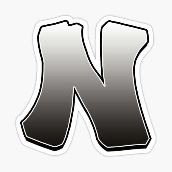 Letter N Sticker