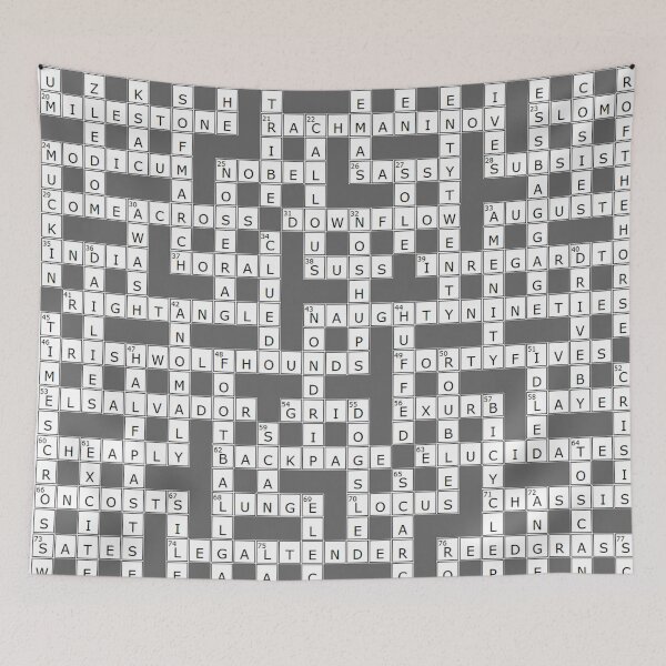 Item preview, Black And White With Words Puzzle Poster designed and sold by resogewa.
