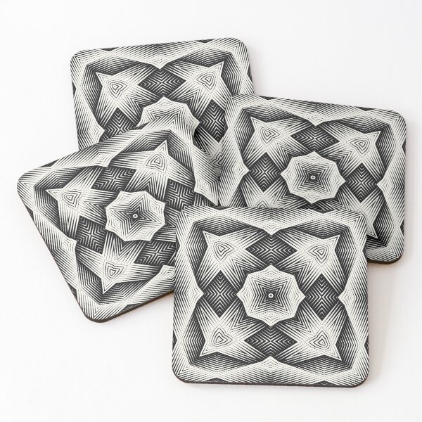 Item preview, Black and White Geometric Pattern No.43 designed and sold by venella.