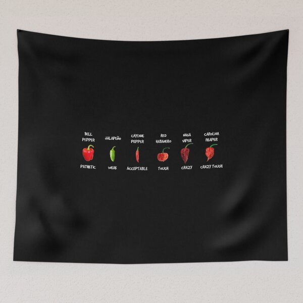 Item preview, Chilli Tough Level - Funny Spicy Hot Head Food designed and sold by PrintPress.