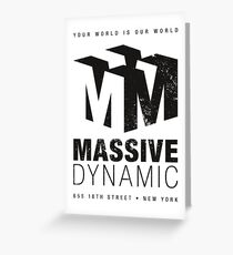 Massive Dynamic (aged look) Greeting Card