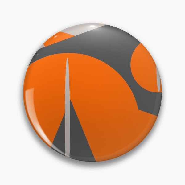 Item preview, Color Block Minimalist Geometric Art - Orange Grey Deep Khaki 01 designed and sold by vortexatelier.