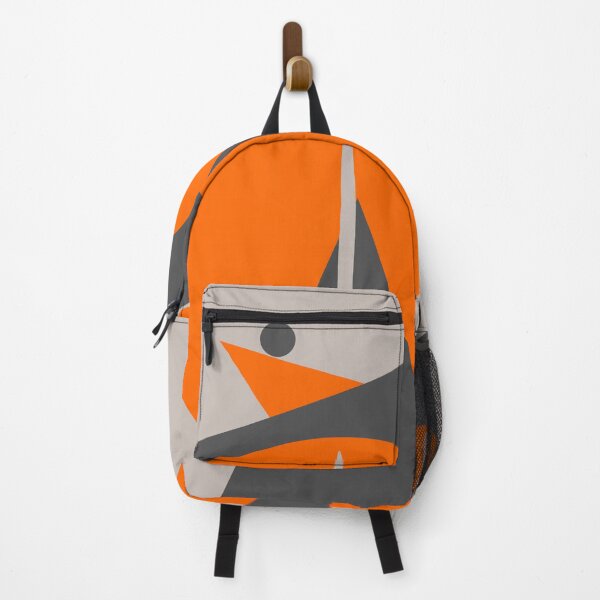 Item preview, Color Block Minimalist Geometric Art - Orange Grey Deep Khaki 01 designed and sold by vortexatelier.