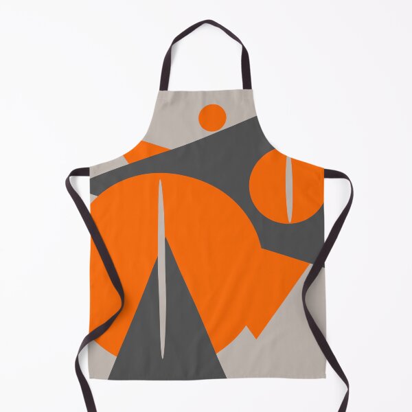 Item preview, Color Block Minimalist Geometric Art - Orange Grey Deep Khaki 01 designed and sold by vortexatelier.