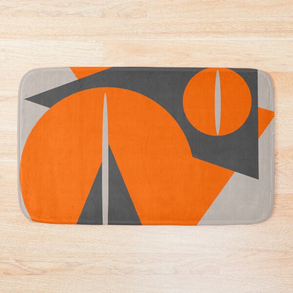 Item preview, Color Block Minimalist Geometric Art - Orange Grey Deep Khaki 01 designed and sold by vortexatelier.