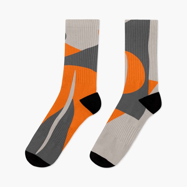 Item preview, Color Block Minimalist Geometric Art - Orange Grey Deep Khaki 01 designed and sold by vortexatelier.
