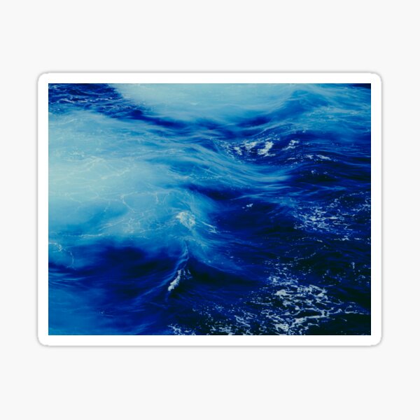 Item preview, light and dark beautiful blue ocean waves designed and sold by The Red Shop.