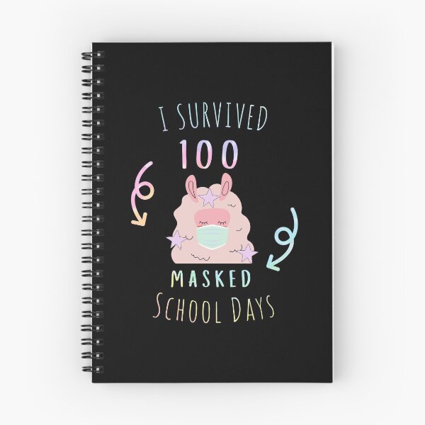 Item preview, I Survived 100 Masked School Days llama designed and sold by chanonnut.
