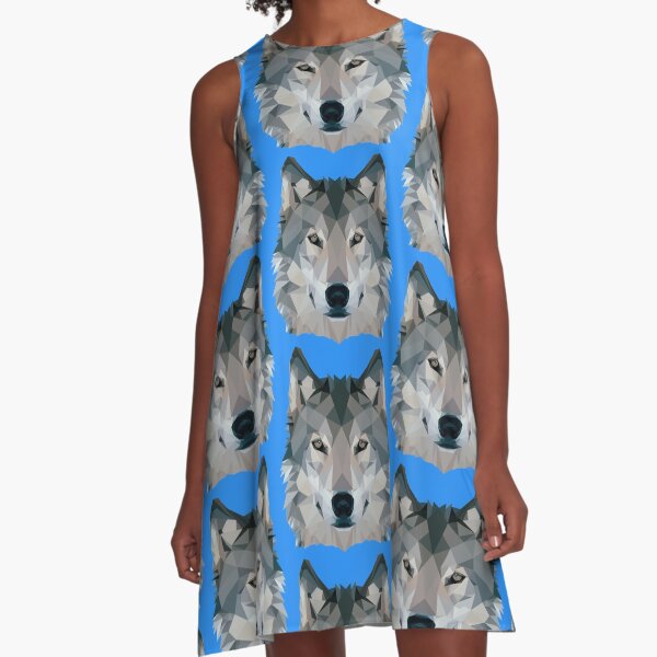Wolf A-Line Dress