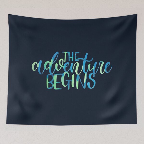 Item preview, The adventure begins, tie dye designed and sold by alwaysbookish.