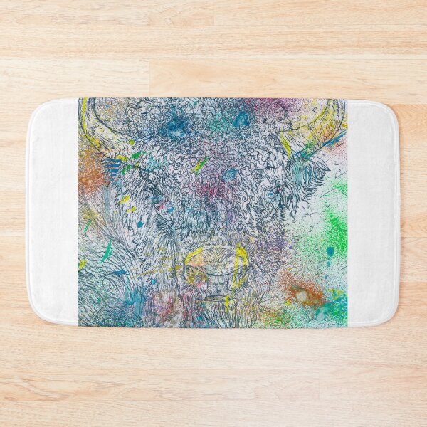 Item preview, BISON - watercolor and pencil portrait .1 designed and sold by lautir.