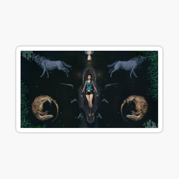 Tomb raider tribute Sticker