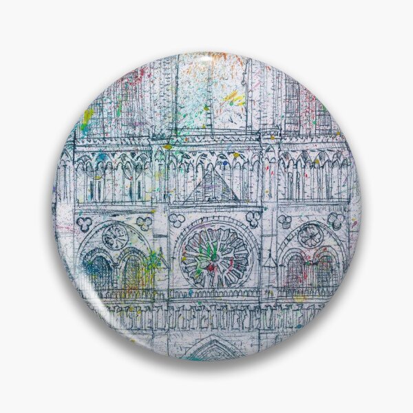 Item preview, NOTRE-DAME de PARIS - watercolor and pencil portrait  designed and sold by lautir.