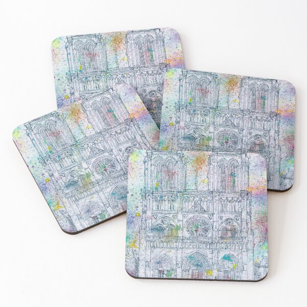 Item preview, NOTRE-DAME de PARIS - watercolor and pencil portrait  designed and sold by lautir.