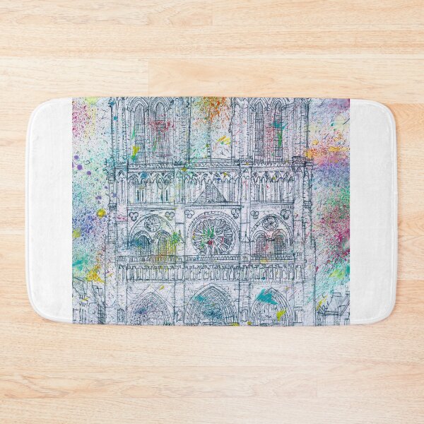 Item preview, NOTRE-DAME de PARIS - watercolor and pencil portrait  designed and sold by lautir.
