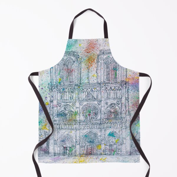 Item preview, NOTRE-DAME de PARIS - watercolor and pencil portrait designed and sold by lautir.