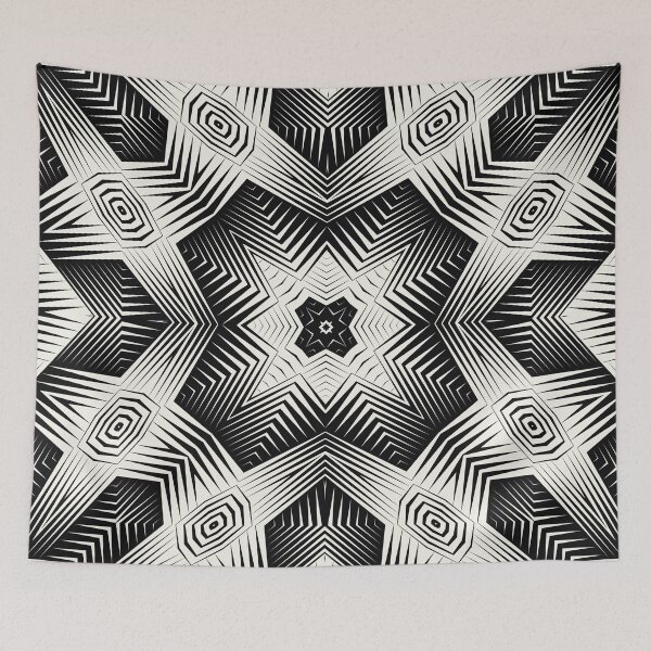 Item preview, Black and White Geometric Pattern No.46 designed and sold by venella.
