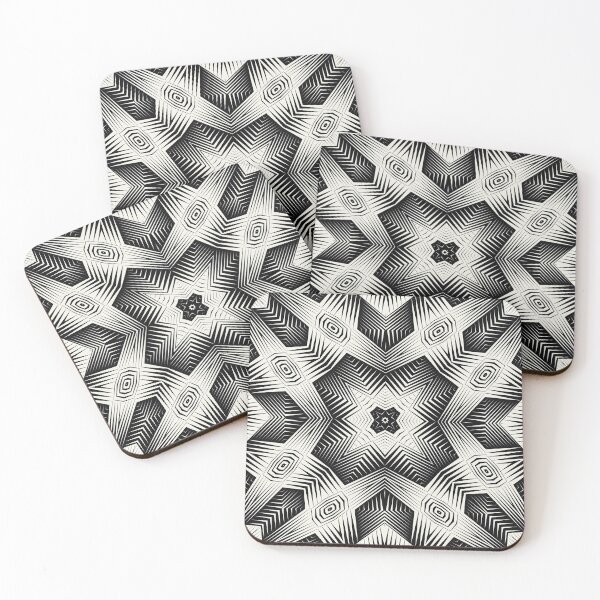 Item preview, Black and White Geometric Pattern No.46 designed and sold by venella.