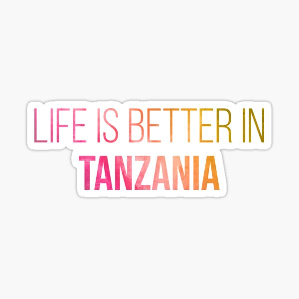 Item preview, Life is better in Tanzania in Watercolor designed and sold by XCIV.