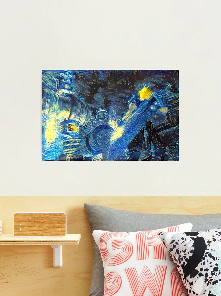 Final Fantasy 7 Cloud Midgar Starry Night