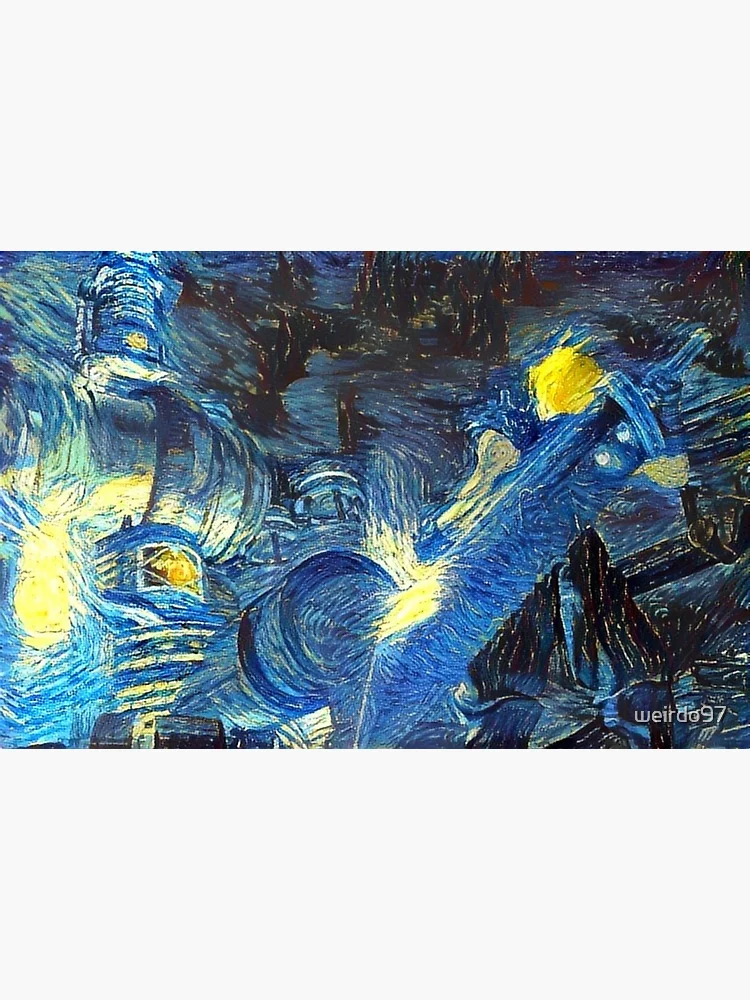 Final Fantasy 7 Cloud Midgar Starry Night
