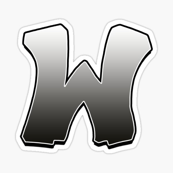 Letter W Sticker