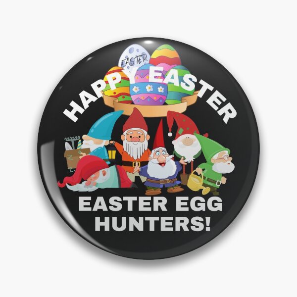 Item preview, EASTER EGG, HUNTERS, HAPPY EASTER, DWARFS, GNOMES, designed and sold by R B Chrystal.