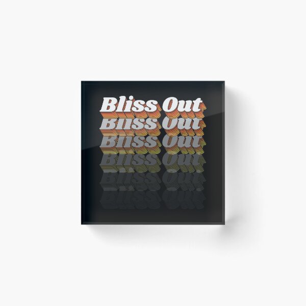 Item preview, Bliss Out // Be Blissfully Happy Cuz Why Not Retro Typography  designed and sold by acquiesce13.