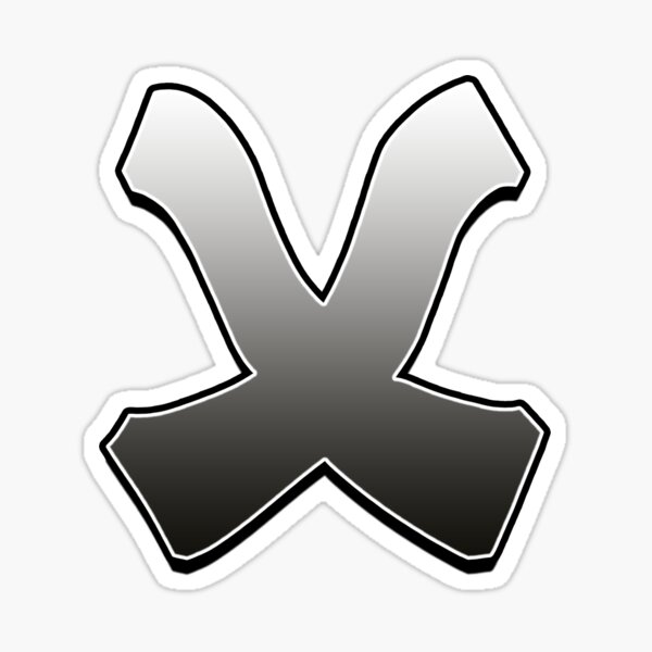 Letter X Sticker