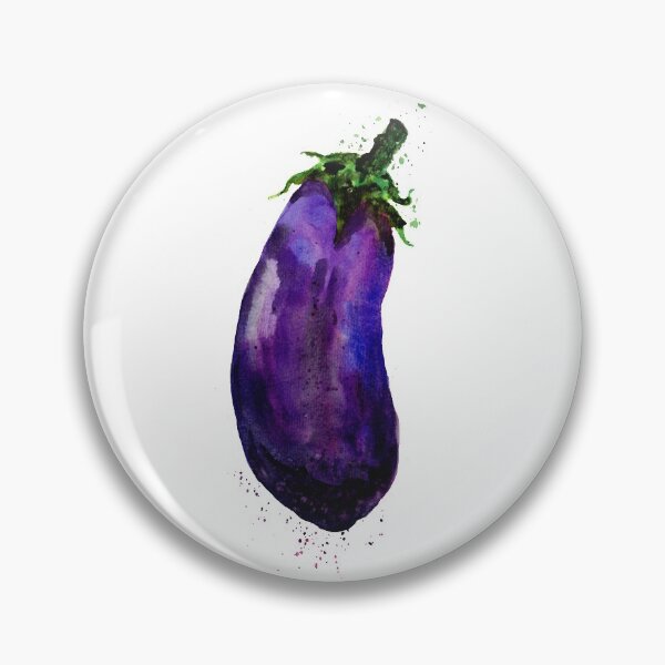 Item preview, Eggplant Aubergine Watercolor designed and sold by Sebastian Grafmann.