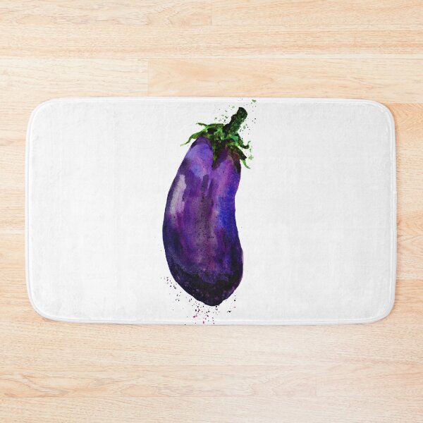 Item preview, Eggplant Aubergine Watercolor designed and sold by Sebastian Grafmann.