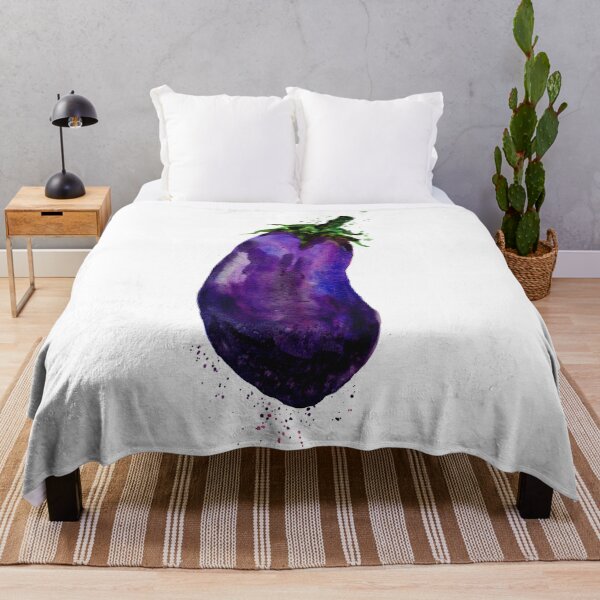 Item preview, Eggplant Aubergine Watercolor designed and sold by Sebastian Grafmann.
