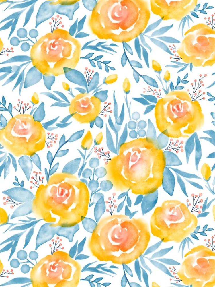 Thumbnail 4 of 4, iPhone Case, Yellow Roses Pattern designed and sold by theacorngrove.