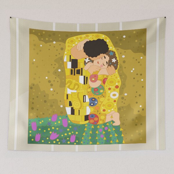 Item preview, The Kiss (Lovers) by Gustav Klimt designed and sold by alapapaju.