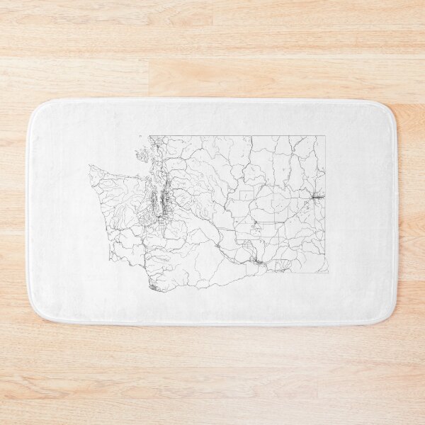 Item preview, Washington State Map, Art Print By LandSartprints designed and sold by LandSartprints.