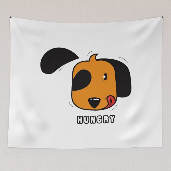 Item preview, hungry dog t-shirt | hungry doggy cute poster  designed and sold by KARTICK DUTTA.